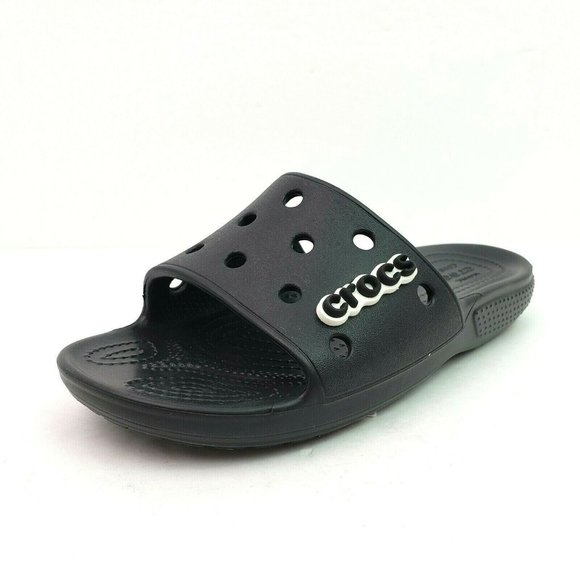 Crocs Classic Slip On Comfort Slide Sandals Black Mens Sz 5 main image 6